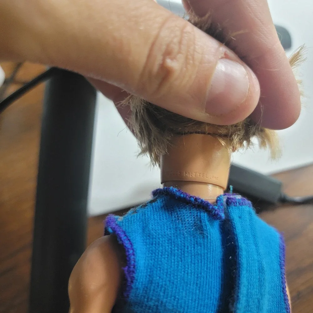 Barbie Ken Doll Rooted Hair 2010 Blue Sleeveless Top & Shorts Fashion Figure Toy
